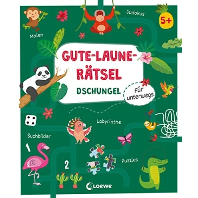 Abbildung von Gute Laune Rätsel für unterwegs Dschungel: Lernspiel Sammlung zum Rätseln und Malen Kinder ab 5 Jahren