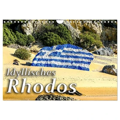 Abbildung von Idyllisches Rhodos (Wandkalender 2025 DIN A4 quer), CALVENDO Monatskalender