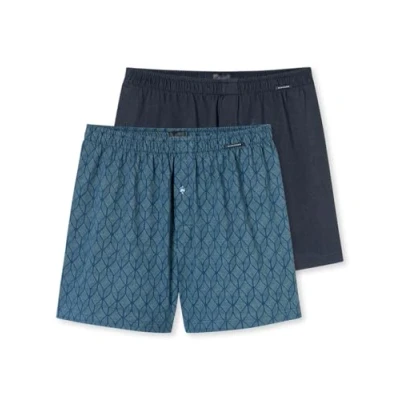 Abbildung von Schiesser Herren 2 Pack Boxershorts Baumwolle Jersey weich Multipack Jerseyboxer, Sortiert 9_182427, 4