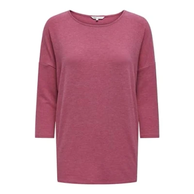 Abbildung von Only Damen Onlglamour 3/4 JRS Noos Top, Cerise, Small