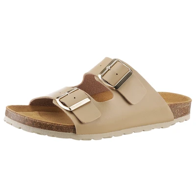 Abbildung von Aniston SHOES Pantolette, Basic, Sommerschuh, Schlappen mit Schnallenverschlüssen