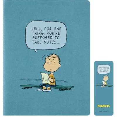 Abbildung von Moleskine Peanuts Linus Cahier limitierte Ausgabe, XL, liniert, Kartoneinband, Hellblau