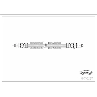 Abbildung von CORTECO 19030287 Bremsschläuche Hinterachse 355 FORD: Puma, Ranger Mk2
