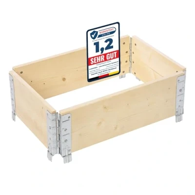 Abbildung von Garronda Hochbeet Profil Palettenrahmen 60x40x20 cm Holz für Pflanzen GD 0075 (1 St)