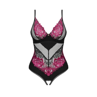 Abbildung von Obsessive Rosenty Ouvert Teddy Schwarz/Lila