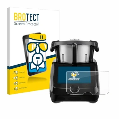 Abbildung von BROTECT Schutzglas für SilverCrest Monsieur Cuisine Smart BLACK EDITION Schutzfolie Panzer Folie Glas [Extrem Kratzfest 9H, Anti Fingerprint,