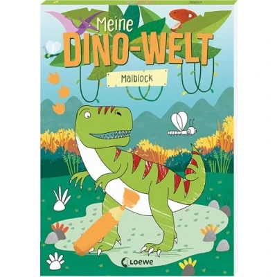Abbildung von Meine Dino Welt Malblock: Kreative und abwechslungsreiche Motive zum Ausmalen Für Kinder ab 5 Jahren