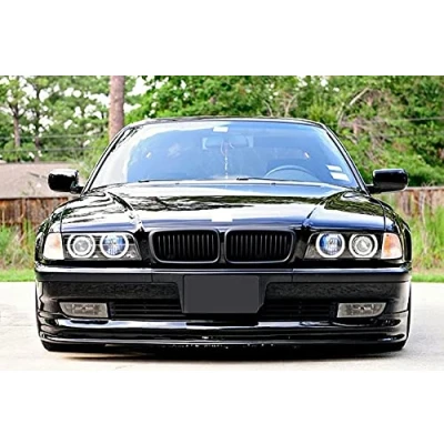 Abbildung von Kühler Sport Front Rippen Grill Schwarz Matt Eintragungsfrei Set Passend für BMW E38 7er Limousine 94 01