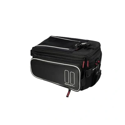 Abbildung von Tasche Für Gepäckträger Basil Sport Design Trunkbag 7 15 Liter 36 X 26 18 Cm Schwarz