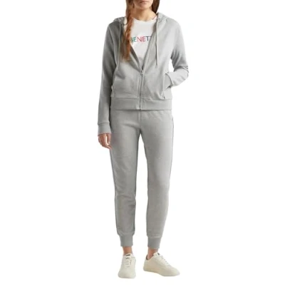 Abbildung von United Colors of Benetton Damen Jacke C/CAPP M/L 3J68D500J Sweatshirt ohne Kapuze, grau, S
