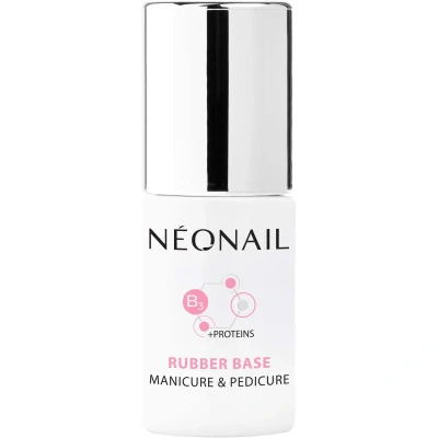 Abbildung von Neonail Nagellack, semi permanent, Base Coat, 7,2 ml, UV Gel, Gummi, Basislack, Nail Art