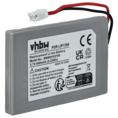 Abbildung von vhbw 1x Akku kompatibel mit Sony Playstation3 PS3 DualShock 3 WiFi Controller Gamepad (600 mAh, 3,7 V, Li Ion)