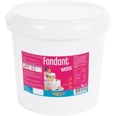 Abbildung von DECOCINO Fondant weiß 7 Kilo Vorteilspack ideal zum Verzieren von Kuchen, Torten, Cakepops vegan &amp; laktosefrei