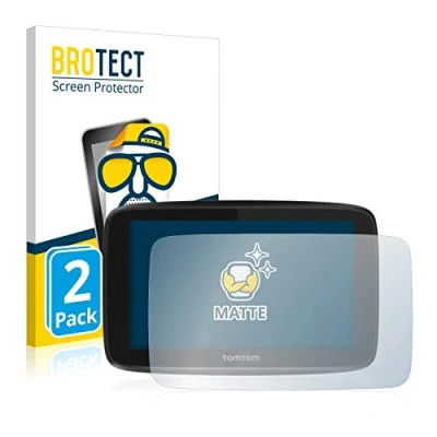 Abbildung von BROTECT Entspiegelungs Schutzfolie für TomTom GO 5200 (2 Stück) Matte Displayschutz Folie, Anti Reflex, Fingerprint