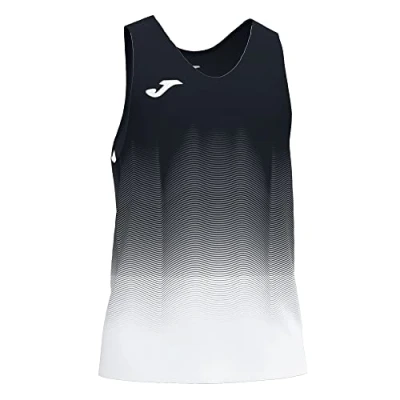 Abbildung von Joma Herren Elite Vii Ärmelloses Laufshirt, Schwarz Weiss, XL