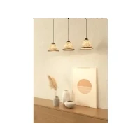 Abbildung von Hängeleuchte Oxpark, Länge 92 cm, grün/weiß/schwarz, 3 flg.