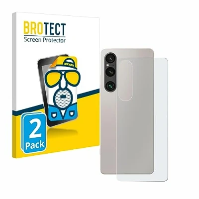 Abbildung von BROTECT Entspiegelungs Schutzfolie für Sony Xperia 1 V (Rückseite) (2 Stück) Matte Displayschutz Folie, Anti Reflex, Fingerprint