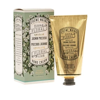 Abbildung von Panier des Sens Feuchtigkeitshandcreme Trockene Hände und Haut Jasmine handlotion, Feuchtigkeitscreme, Handmaske Oliven , Mandelöl Handpflege aus Frankreich 97% nat. Inhaltsstoffe 75 ml
