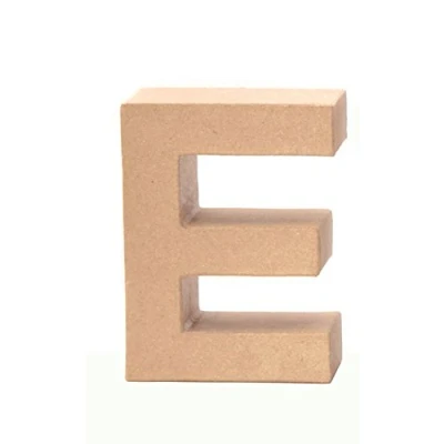 Abbildung von Glorex Deko Buchstaben Papp Buchstabe E 17,5 x 5,5 cm