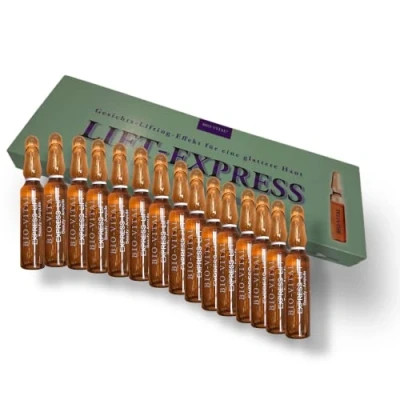 Abbildung von 15x 2ml Lift Express Anti Aging Serum Ampullen Gesichtsstraffung Faltenglättung für Facelift auf Gesicht mit Soforteffekt