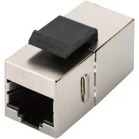Abbildung von DIGITUS Keystone Kupplung Cat 6 Geschirmt 2X RJ45 Buchse 250 MHz 1GBase T Klasse E Metall Gehäuse