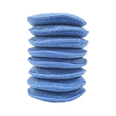 Abbildung von Polyte Wachsapplikator aus Mikrofaser Blau 13 cm 8 Stück