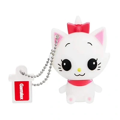 Abbildung von Garrulax USB Speichersticks, 64 GB, aktualisiert, wasserdicht, aus Silikon, mit süßem Cartoon Design, High Speed, 2.0, Datenspeicherstick, Stick (64 niedliche Katze)