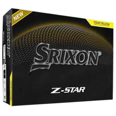 Abbildung von Srixon Z Star 9 Hochleistungs Golfball Extreme Reichweite &amp; Spin FastLayer DG Core 2.0 Kern Skin+ Beschichtung Weiche Kontrolle Haptik Erhältlich in Weiß Tour Gelb