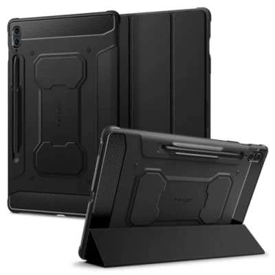 Abbildung von Rugged Armor Pro Klapphülle für das Samsung Galaxy Tab S9 FE Plus Schwarz