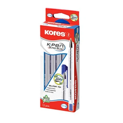 Abbildung von Kores KP37911 Einweg Kugelschreiber K PEN Super Slide K11, blau