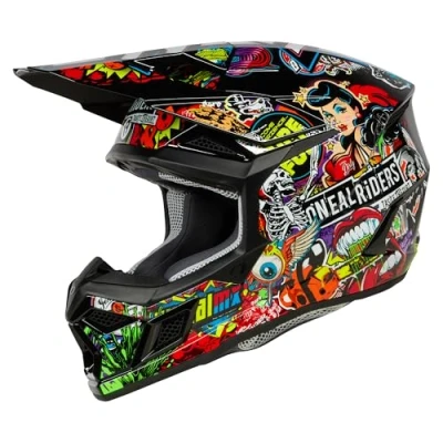 Abbildung von O&#039;NEAL Motocross Helm MX Enduro Motorrad ABS Schale, , Lüftungsöffnungen für optimale Belüftung &amp; Kühlung 3SRS Helmet Crank 2.0 Erwachsene Multi Größe S