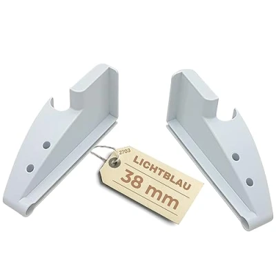 Abbildung von Lichtblau Seitenteil Set Flaschenfach Halter 7433698 + 7436004, 9193353, 9193354 I Liebherr Ersatzteile für Flaschenablage Flaschenhalter Zubehör 7426772 7426774 7426776