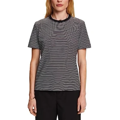 Abbildung von Esprit MIT Streifen Tshirt print black, Damen, Größe: XS, Black