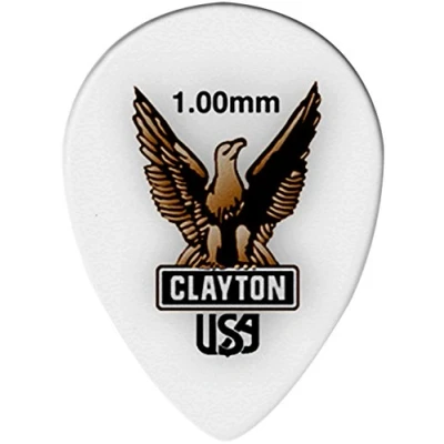 Abbildung von Clayton Picks Acetal Gitarrenplektren 12 er Pack 1.00mm