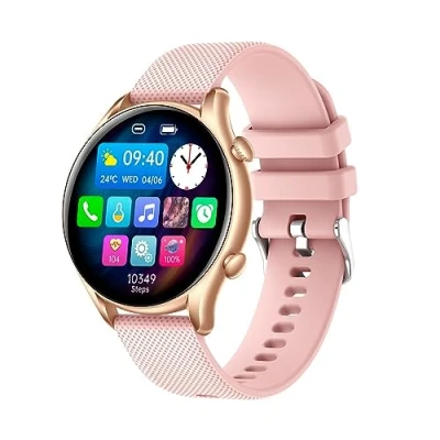 Abbildung von wasserdichte, elegant, sportliche, robuste Smartwatch myPhone Watch EL rosa für Frauen mit großem Akku bis zu 10 Tage