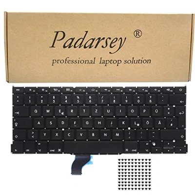 Abbildung von Pardarsey Laptop Tastatur/Notebook Keyboard Ersatz Austausch Deutsch QWERTZ für MacBook Pro A1502 13 Inch Ende 2013 2015 (Deutsches Tastaturlayout)