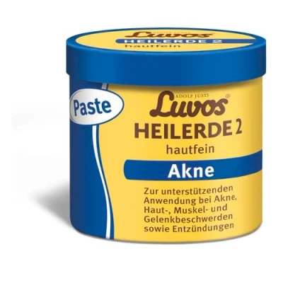 Abbildung von Luvos Heilerde 2 hautfein Paste Gebrauchsfertige zur unterstützenden Anwendung bei Akne, Haut , Muskel und Gelenkbeschwerden sowie Entzündungen 720 Gramm