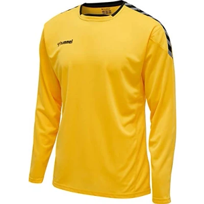 Abbildung von Hummel Hmlauthentic Sport Tshirt für Kinder, Größe: 116, Sports yellow/black