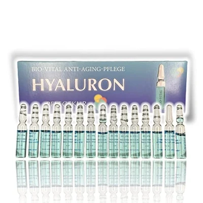 Abbildung von Original Luxuriöse Ampullen für strahlende Haut 15 x 2ml Anti Aging Regeneration Dekollete, Hals &amp; Gesicht (Hyaluron)
