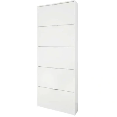 Abbildung von Talamo Italia Einzelbett Evelyn, Containerbett mit Stoffbespannung, 100% Made in Italy, Frontöffnung, inklusive Matratze Cm 90x200, Beige