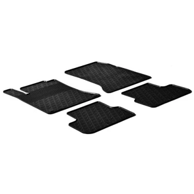 Abbildung von Gledring 0327 Fußmattensatz Gummi vorne und hinten 4 schwarz 750mm 550mm MERCEDES BENZ: B Klasse, CLA Coupe, A Klasse