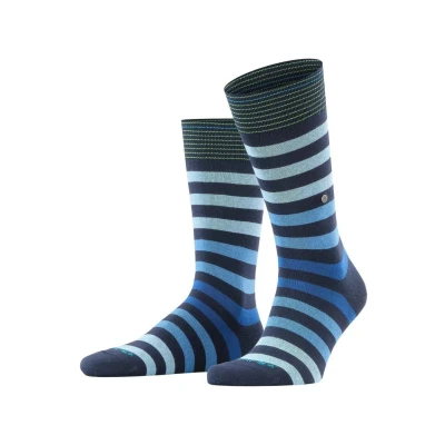 Abbildung von Burlington Blackpool Socken, Herren, Größe: 41 46, Dunkelblau/hellblau