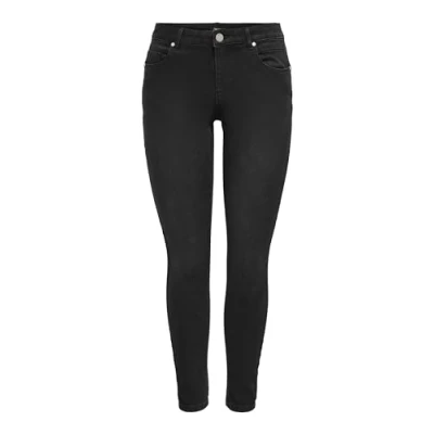 Abbildung von ONLY Daisy LIFE PUSH UP Jeans Skinny Fit, Damen, Größe: 28x34, Black denim