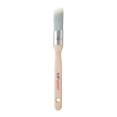 Abbildung von ProDec Advance 2,5 cm Ice Fusion Angle Oval Trade Synthetischer Pinsel zum Malen mit Dispersions , Glanz Satinfarben, ideal für Sockelleisten, Architraven und andere geformte Oberflächen, 25 mm