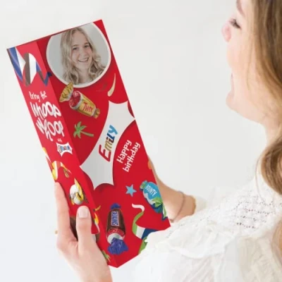 Abbildung von Celebrations Geschenkbox mit Personalisierung (Flasche Geschenkbox)