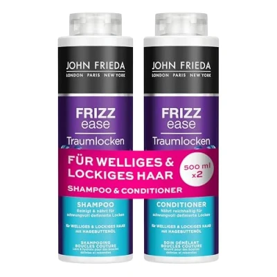 Abbildung von John Frieda Haarpflege Set Frizz Ease Duo Traumlocken Shampoo + Conditioner 2x500ml, Duopack