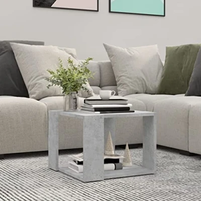 Abbildung von DYRJDJWIDHW Tisch,couchbar,Wohnzimmer möbel,Kleiner Tisch,Couchtisch Betongrau 40x40x30 cm Holzwerkstoffcoffee Table,sofatisch,Couch bar,Table,Couch Tisch,