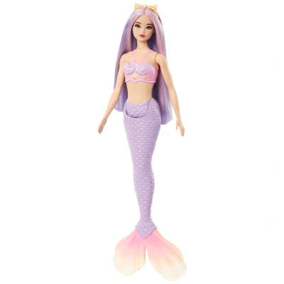 Abbildung von Barbie Meerjungfrauenpuppe Meerjungfrau, mit lilafarbenem Haar