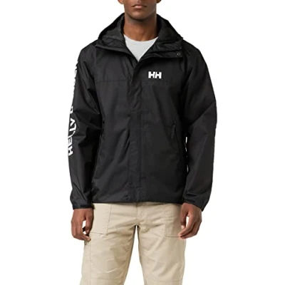 Abbildung von Helly Hansen Ervik Regenjacke / wasserabweisende Jacke, Herren, Größe: XXL, Black