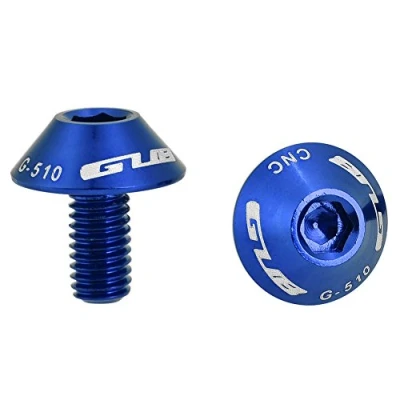 Abbildung von Fahrradschrauben Schrauben, 2ST Fahrrad Flaschenhalter Halterung Schraube Schrauben M5 * 12mm (Blau)